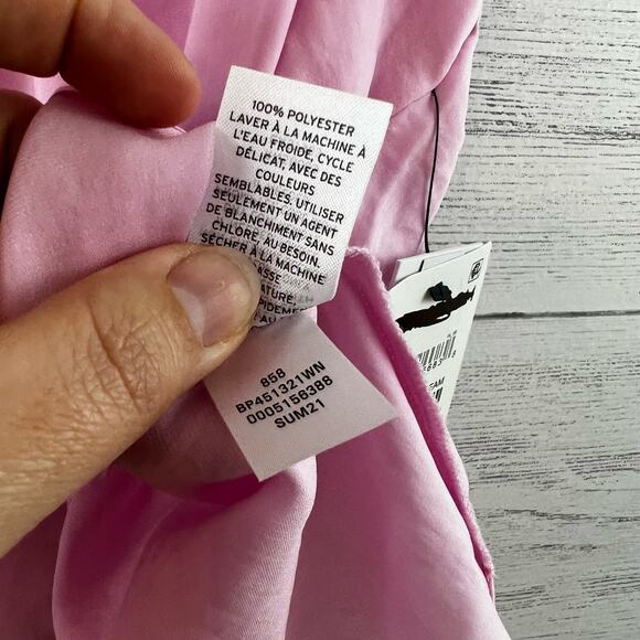 BP Pink Spaghetti Strap Tie Front Tank Top Size 2X - Picture 8 of 8